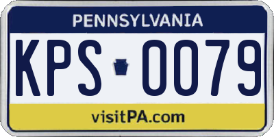 PA license plate KPS0079