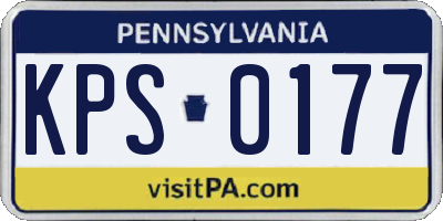 PA license plate KPS0177
