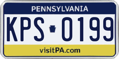 PA license plate KPS0199