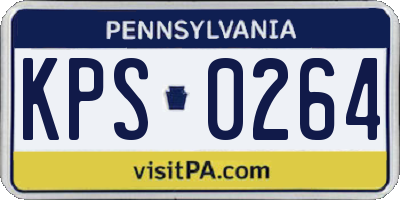 PA license plate KPS0264