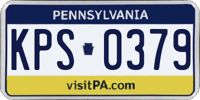 PA license plate KPS0379