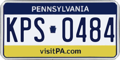 PA license plate KPS0484