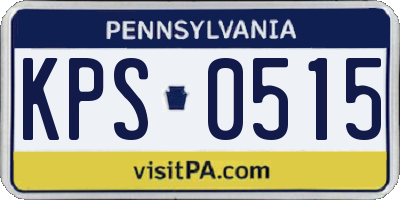 PA license plate KPS0515