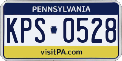 PA license plate KPS0528