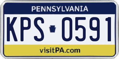 PA license plate KPS0591