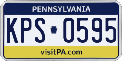 PA license plate KPS0595