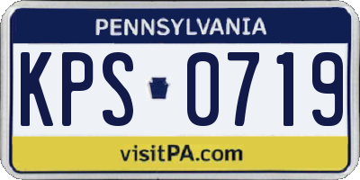 PA license plate KPS0719
