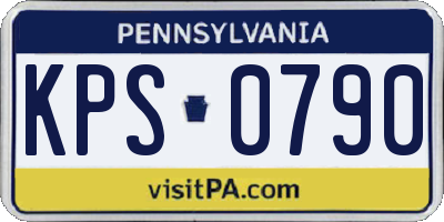 PA license plate KPS0790