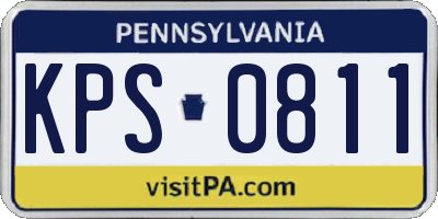 PA license plate KPS0811