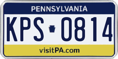 PA license plate KPS0814