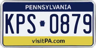 PA license plate KPS0879