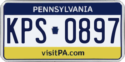 PA license plate KPS0897