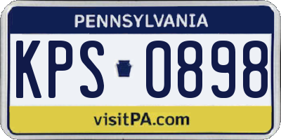 PA license plate KPS0898