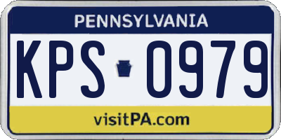 PA license plate KPS0979