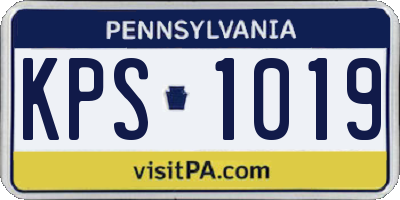 PA license plate KPS1019