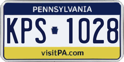 PA license plate KPS1028
