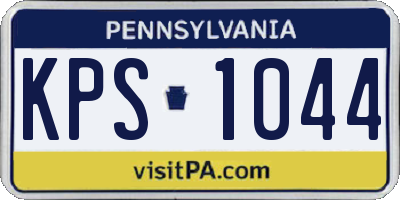PA license plate KPS1044