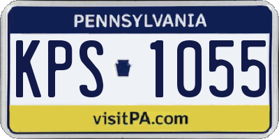 PA license plate KPS1055
