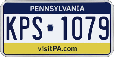PA license plate KPS1079