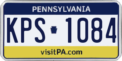 PA license plate KPS1084