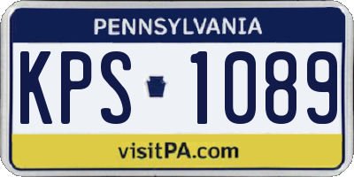 PA license plate KPS1089