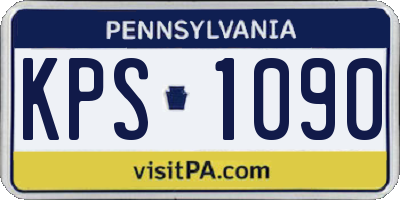 PA license plate KPS1090