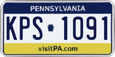 PA license plate KPS1091