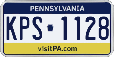 PA license plate KPS1128