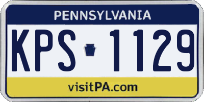 PA license plate KPS1129