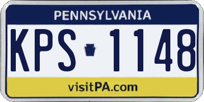 PA license plate KPS1148