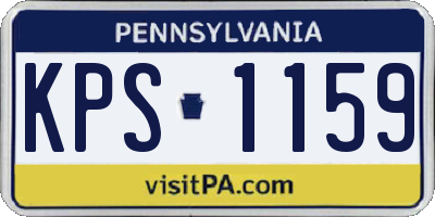 PA license plate KPS1159