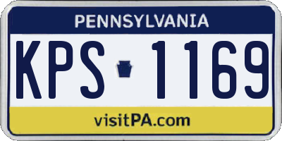 PA license plate KPS1169