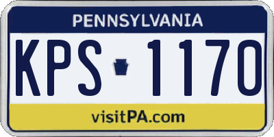 PA license plate KPS1170