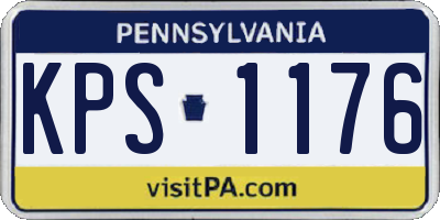 PA license plate KPS1176