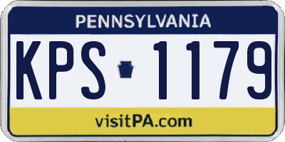 PA license plate KPS1179