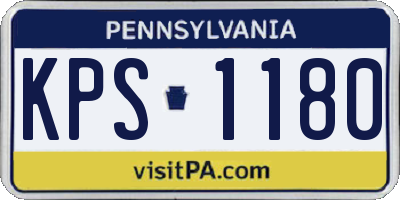 PA license plate KPS1180