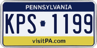 PA license plate KPS1199