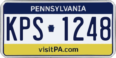 PA license plate KPS1248