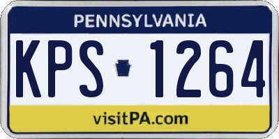 PA license plate KPS1264