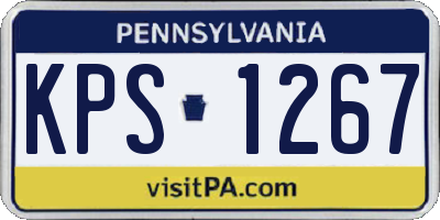 PA license plate KPS1267