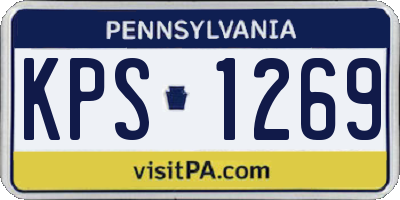 PA license plate KPS1269