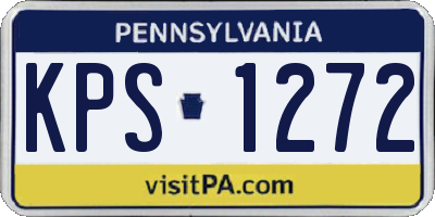 PA license plate KPS1272