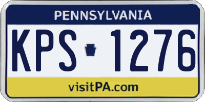PA license plate KPS1276