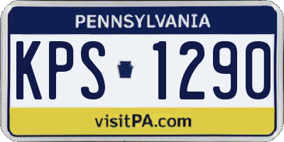 PA license plate KPS1290