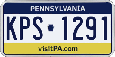 PA license plate KPS1291