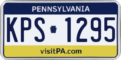 PA license plate KPS1295