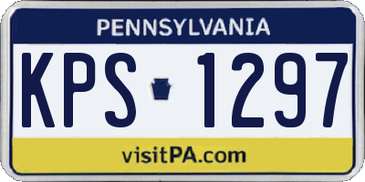 PA license plate KPS1297
