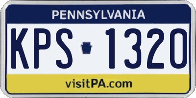PA license plate KPS1320