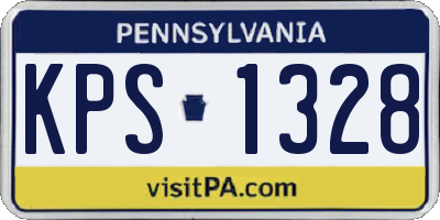 PA license plate KPS1328