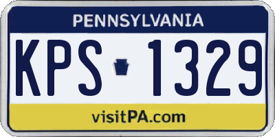 PA license plate KPS1329